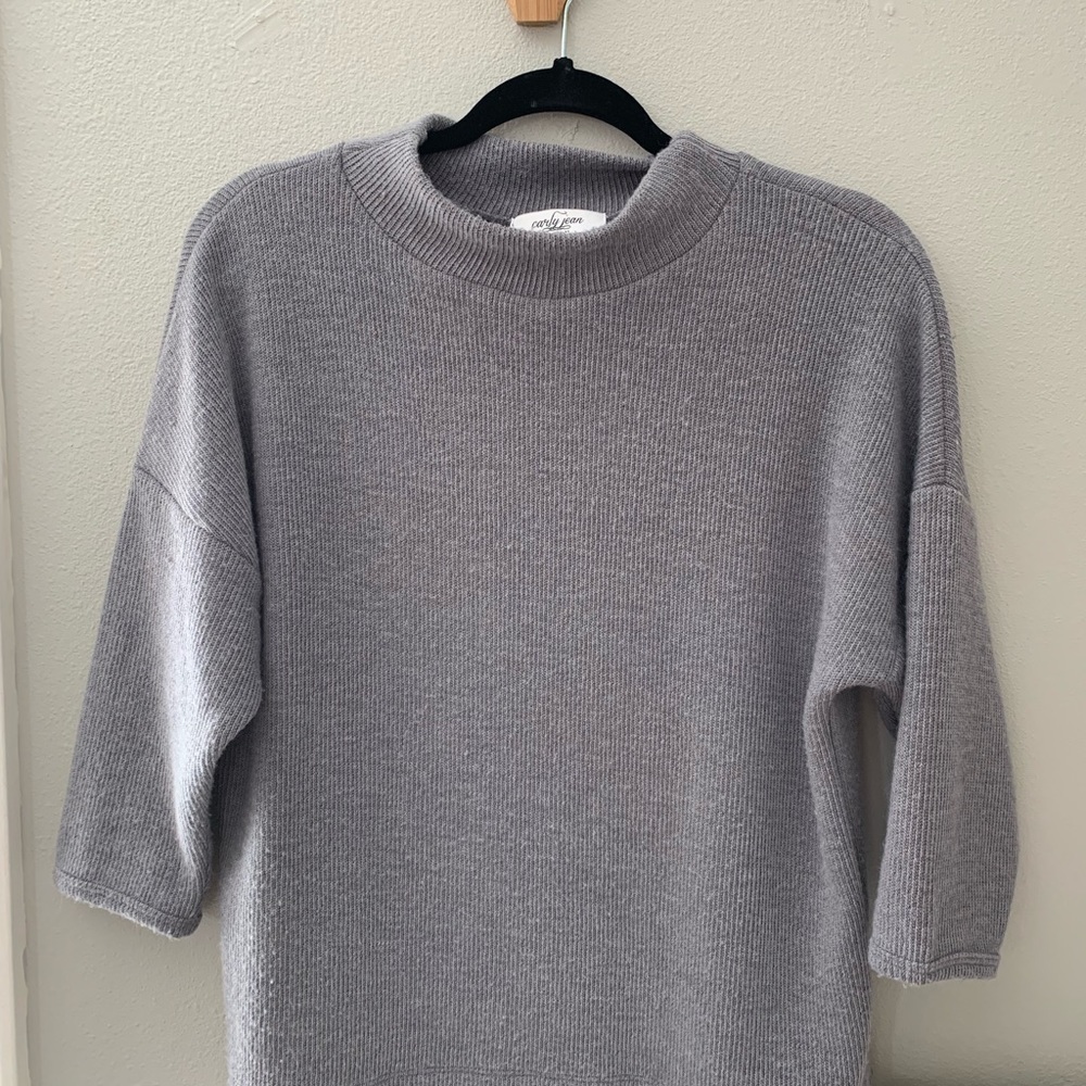 Carly Jean Los Angles Tessa Grey Sweater